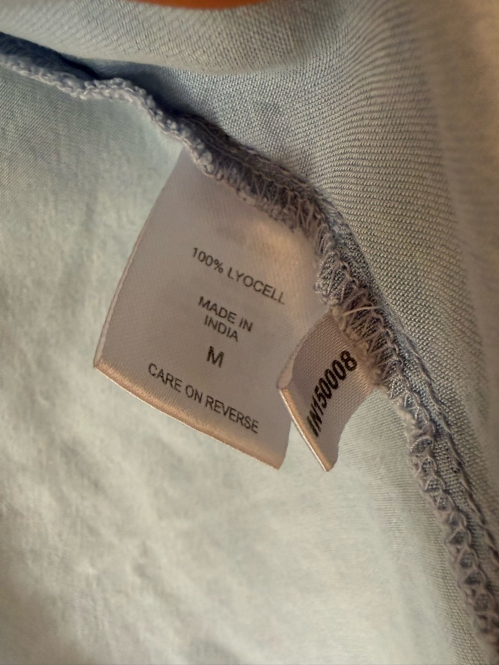NEW YORK & CO soho Light Blue Sleeveless Button-Down Shirt White Stars - Picture 6 of 7
